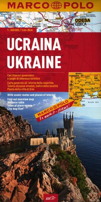 Ucraina 1:800.000  - Libro Marco Polo 2012, Carte stradali Marco Polo | Libraccio.it