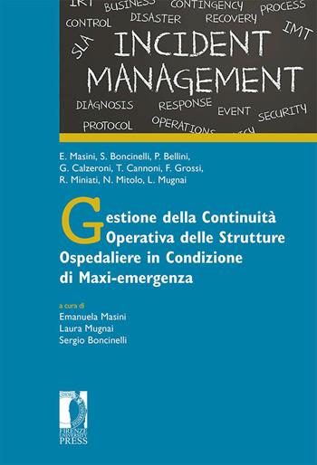 Gestione della continuità operativa delle strutture ospedaliere - Emanuela Masini - Libro Firenze University Press 2026, Proceedings e report | Libraccio.it
