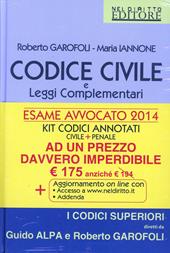 Codice civile e leggi complementari-Codice penale e delle leggi penali speciali. Annotato con la giurisprudenza. Con aggiornamento online