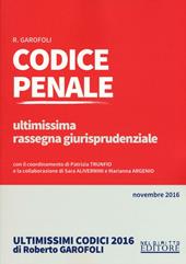 Codice penale. Ultimissima rassegna giurisprudenziale. Novembre 2016. Con Contenuto digitale per download e accesso on line