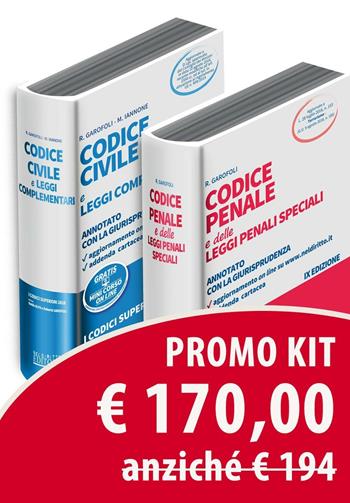 Kit codici annotati: Codice civile-Codice penale  - Libro Neldiritto Editore 2016, I codici superiori | Libraccio.it