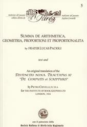 Summa de arithmetica, geometria, proportioni et proportionalita. An original translation of the Distinctio nona. Tractatus IX «De computis et scripturis»