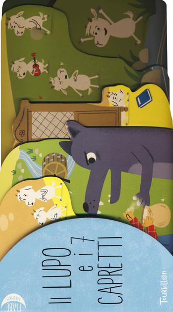 Il lupo e i 7 capretti. Ediz. a colori - Kiko - Libro Tourbillon (Cornaredo) 2018, Fiabe sagomate | Libraccio.it