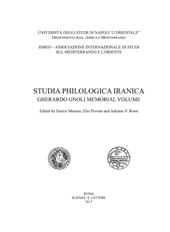 Studia Philologica Iranica. Gherardo Gnoli memorial volume