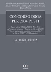 Concorso DSGA 2004 posti. La prova scritta