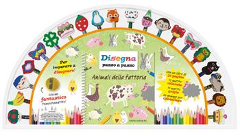 Animali della fattoria. Disegna passo a passo. Ediz. a spirale. Con gadget - Damien Toll - Libro Emme Edizioni 2020, A pagine aperte | Libraccio.it