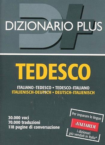 Dizionario tedesco. Italiano-tedesco, tedesco-italiano  - Libro Vallardi A. 2014, Dizionari plus | Libraccio.it