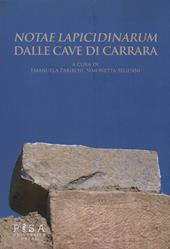 «Notae lapicidinarum» dalle cave di Carrara. Con CD