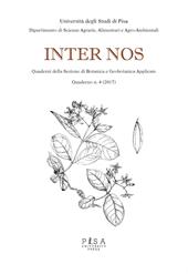 Inter nos. Quaderni della sezione di botanica e geobotanica applicate (2017). Vol. 4