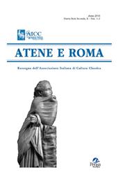Atene e Roma. Rassegna dell'Associazione italiana di cultura classica (2016). Vol. 1-2