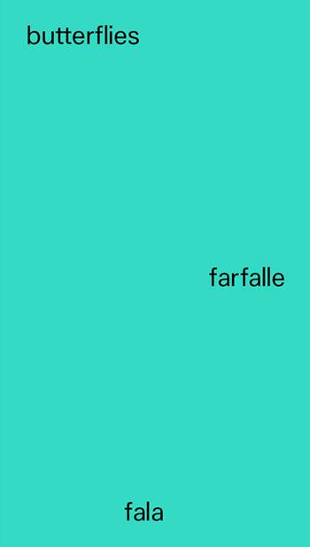 Butterflies-Farfalle. Ediz. bilingue - Fala - Libro Libria 2022, Arianuova | Libraccio.it