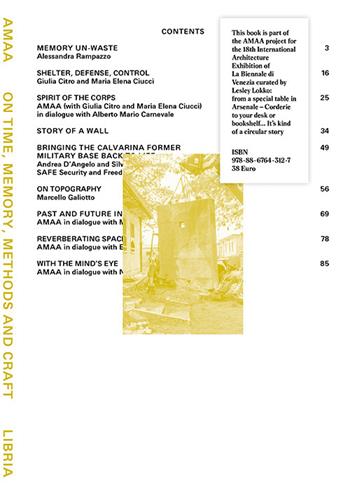 On Time, Memory, Methods and Craft. AMAA  - Libro Libria 2023 | Libraccio.it