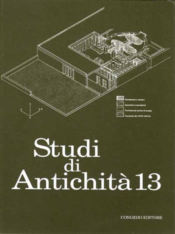 Studi di antichità. Vol. 13  - Libro Congedo 1996, Dip. beni culturali | Libraccio.it
