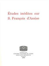 Études inédites sur s. François d'Assise
