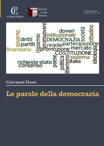 Le parole della democrazia - Giovanni Dessì - Libro Nuova Cultura 2015 | Libraccio.it
