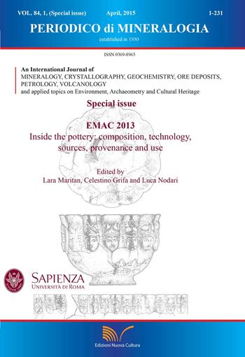 Periodico di mineralogia. Ediz. inglese (2015). Vol. 84 - Antonio Gianfagna - Libro Nuova Cultura 2015 | Libraccio.it