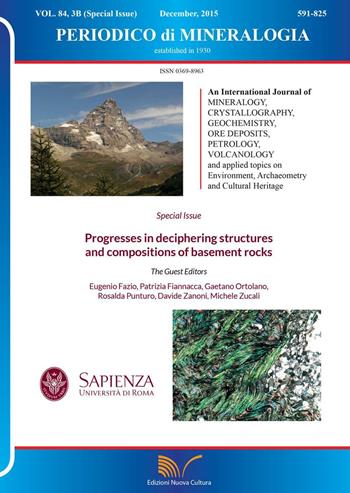 Periodico di mineralogia (2015). Ediz. inglese. Vol. 84 - Eugenio Fazio, Patrizia Fiannacca, Gaetano Ortolano - Libro Nuova Cultura 2015 | Libraccio.it