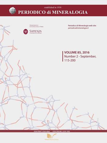 Periodico di mineralogia. Vol. 85 - Ballirano Paolo - Libro Nuova Cultura 2016 | Libraccio.it