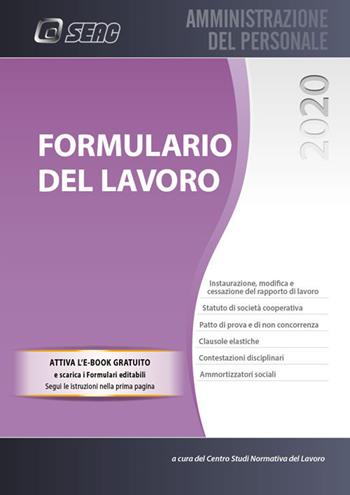 Formulario del lavoro  - Libro Seac 2020 | Libraccio.it