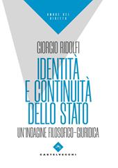 Identità e continuità dello stato. Un’indagine filosofico-giuridica