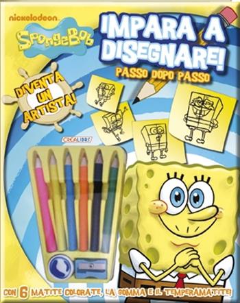Impara a disegnare! SpongeBob. Con gadget  - Libro Crealibri 2015 | Libraccio.it