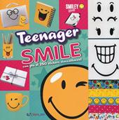 Teenager smile. Smiley world. Con adesivi