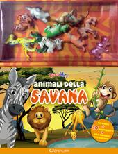Animali della savana. Ediz. a colori. Con 10 animaletti in plastica. Con Poster
