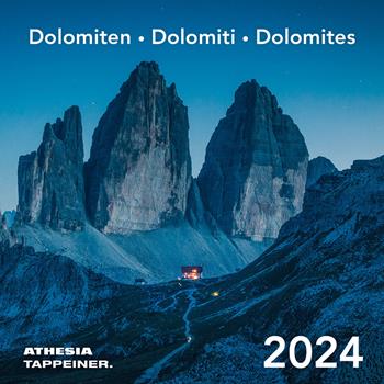 Dolomiten Postkartenkalender-Dolomiti–Dolomites. Calendario 2024. Ediz. multilingue  - Libro Athesia 2023 | Libraccio.it