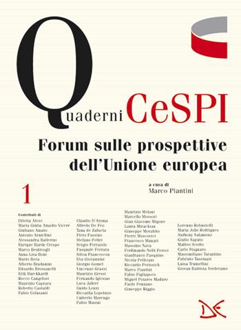 Forum sulle prospettive dell'Unione europea  - Libro Donzelli 2019, Quaderni CESPI | Libraccio.it