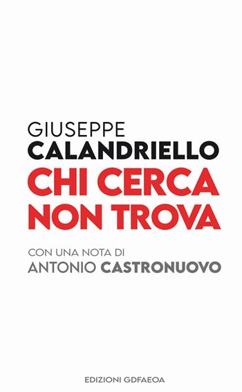 Chi cerca non trova - Giuseppe Calandriello - Libro Pezzini 2020 | Libraccio.it