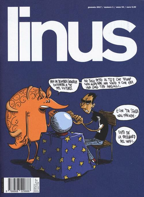 Linus (Rivista). Gennaio 2017 - Libro Baldini + Castoldi 2017