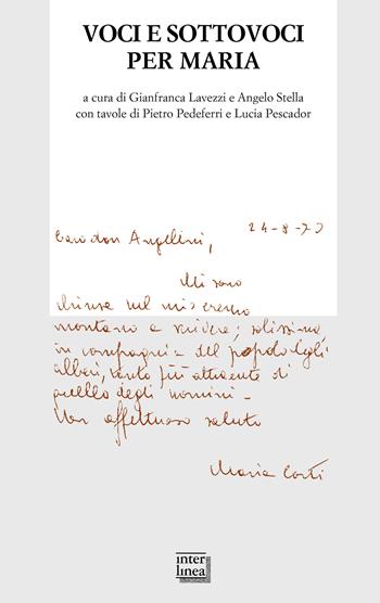 Voci e sottovoci per Maria Corti  - Libro Interlinea 2022, Biblioteca di Autografo | Libraccio.it