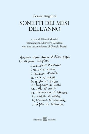 Sonetti dei mesi dell’anno - Cesare Angelini - Libro Interlinea 2026, Edizioni di poesia a tiratura limitata | Libraccio.it