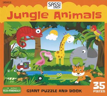 Jungle animals. Giant puzzle and book - Simon Miller - Libro Sassi 2016, Sassi junior | Libraccio.it