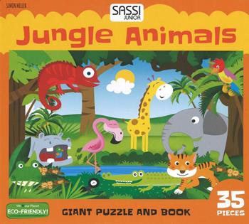 Jungle animals. Giant puzzle and book. Con puzzle - Simon Miller - Libro Sassi 2016, Sassi junior | Libraccio.it