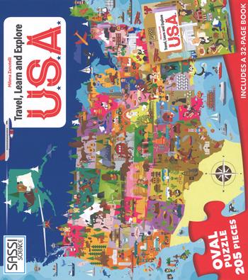 USA. Viaggia, conosci, esplora. Libro puzzle. Ediz. a colori. Con puzzle - Milena Zanotelli, Irena Trevisan - Libro Sassi 2017, Science | Libraccio.it