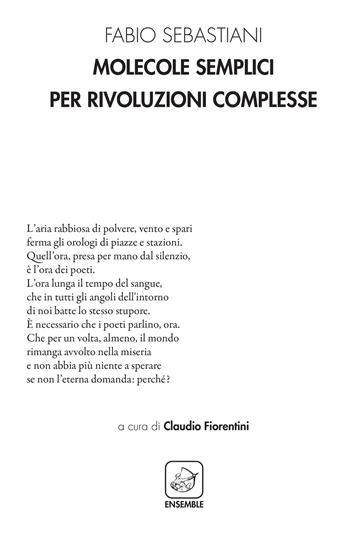Molecole semplici per rivoluzioni complesse - Fabio Sebastiani - Libro Ensemble 2018, Alter | Libraccio.it