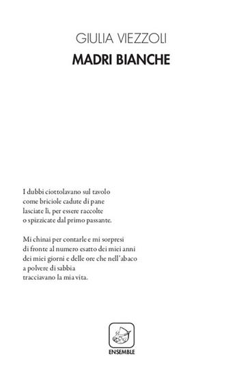 Madri bianche - Giulia Viezzoli - Libro Ensemble 2019 | Libraccio.it