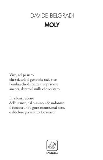 Moly - Davide Belgradi - Libro Ensemble 2019, Alter | Libraccio.it