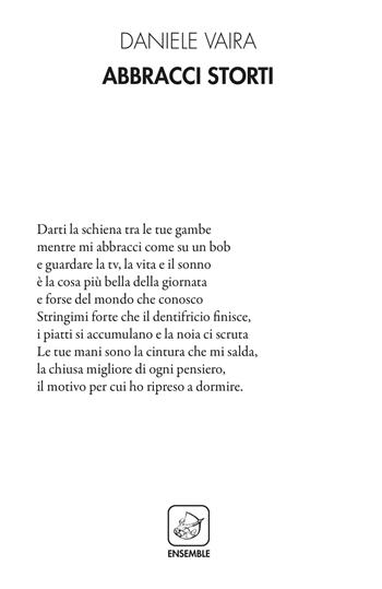 Abbracci storti - Daniele Vaira - Libro Ensemble 2019, Alter | Libraccio.it
