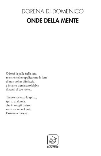 Onde della mente - Dorena Di Domenico - Libro Ensemble 2019, Alter | Libraccio.it