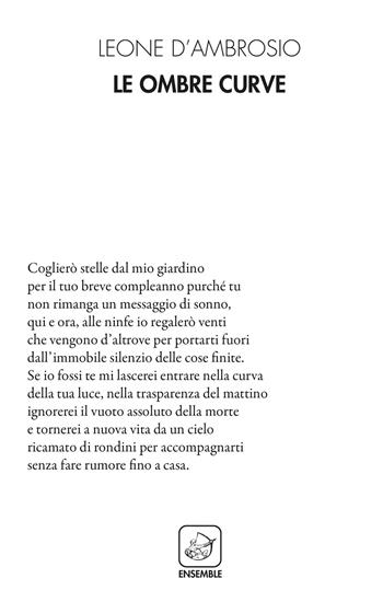 Le ombre curve - Leone D'Ambrosio - Libro Ensemble 2020, Alter | Libraccio.it