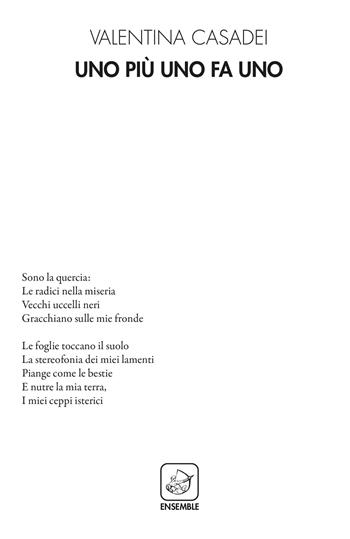 Uno più uno da uno - Valentina Casadei - Libro Ensemble 2020, Alter | Libraccio.it