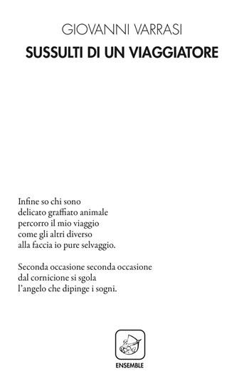 Sussulti di un viaggiatore - Giovanni Varrasi - Libro Ensemble 2021, Alter Leontopodium | Libraccio.it