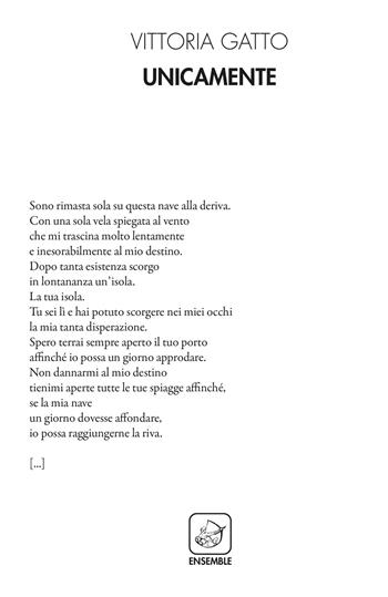 Unicamente - Gatto Vittoria - Libro Ensemble 2021, Alter | Libraccio.it