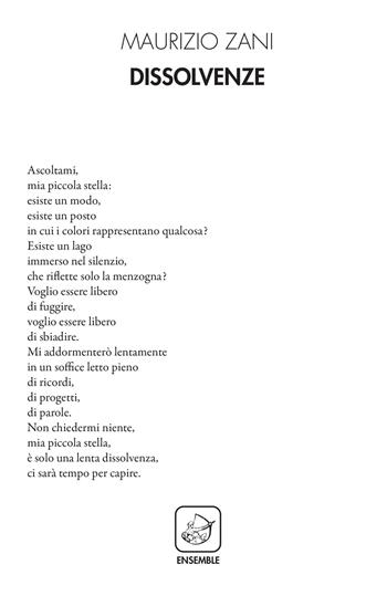 Dissolvenze - Maurizio Zani - Libro Ensemble 2022 | Libraccio.it