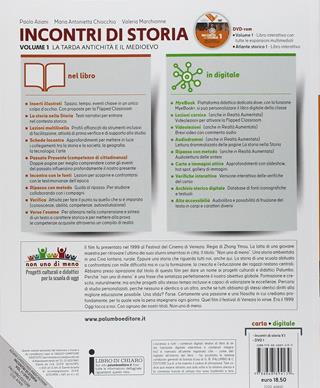 Incontri di storia. Donne, uomini, eventi, culture. Atlante storico. Per la Scuola media. Con DVD-ROM. Vol. 1 - Paolo Aziani, M. Antonietta Chiocchio, V. Marchionne - Libro Palumbo 2018 | Libraccio.it