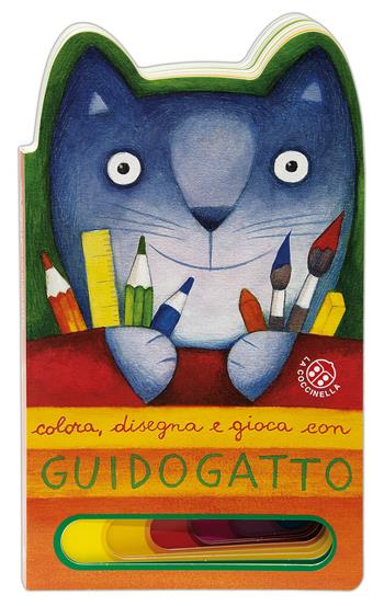 Colora, disegna e gioca con Guido Gatto. Ediz. a colori - Antonella Abbatiello - Libro La Coccinella 2017 | Libraccio.it
