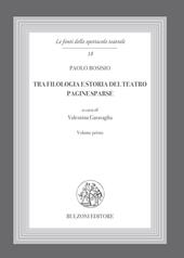 Tra filologia e storia del teatro. Pagine sparse