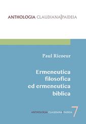 Ermeneutica filosofica ed ermeneutica biblica